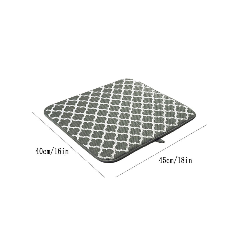 Tapete absorvente para secar louças de microfibra