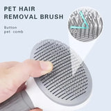 Escova Autolimpante para Cães e Gatos