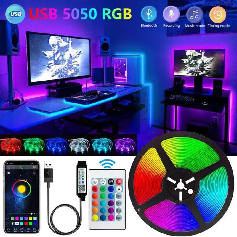 Fita LED RGB Bluetooth - 🌈 Luméx™
