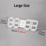 Relógio de Parede LED 3D Inteligente com Controle Remoto