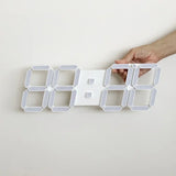 Relógio de Parede LED 3D Inteligente com Controle Remoto